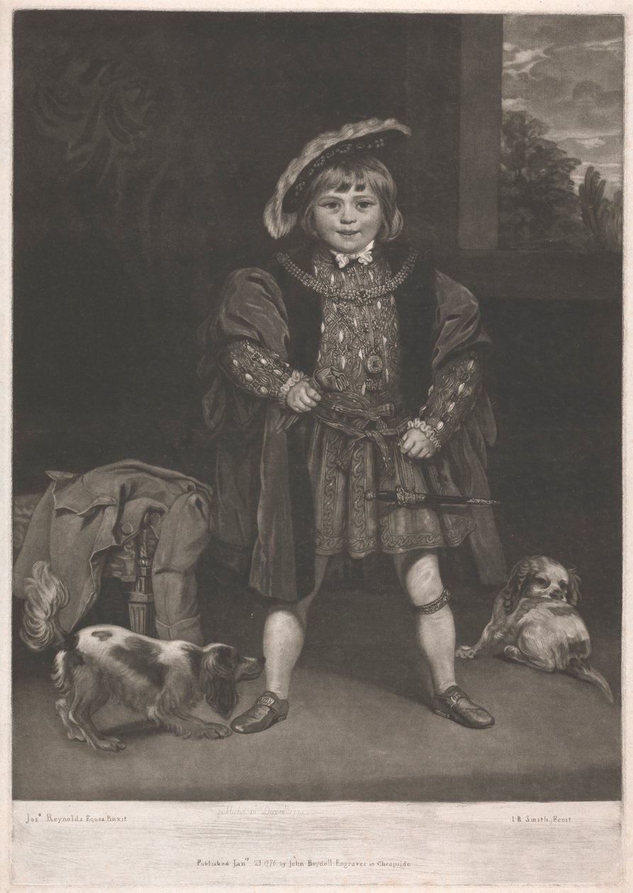 Master Crewe som 'Henry VIII' av John Raphael Smith