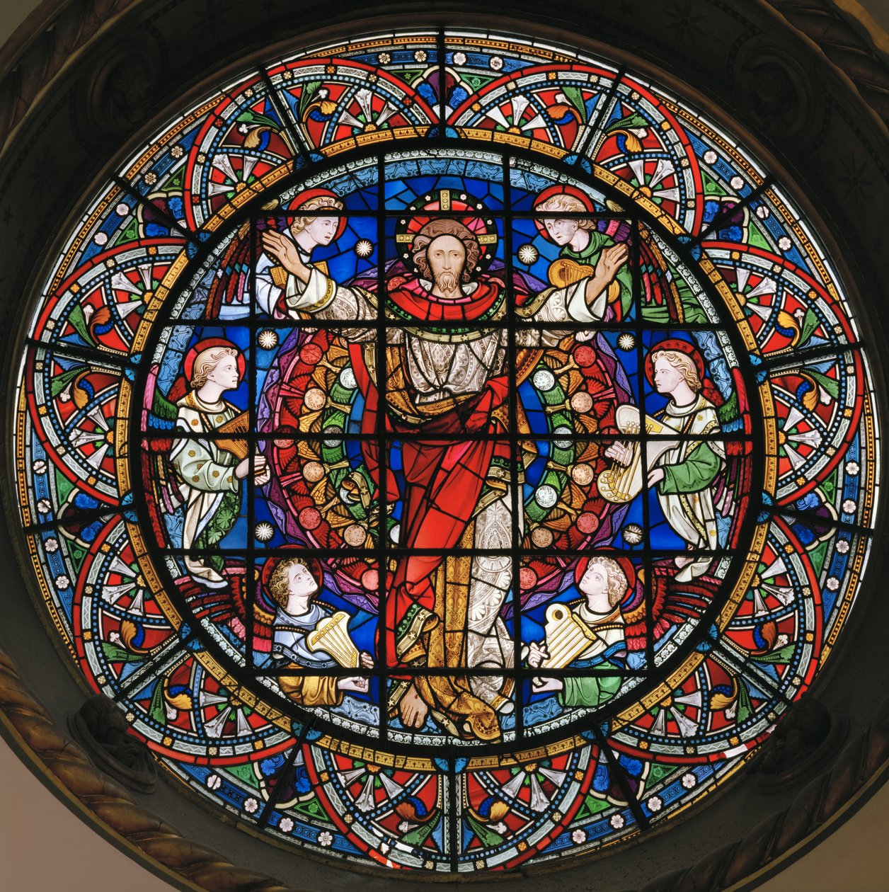 Kristus i majestet, 1859 (farget glass) av John Richard Clayton
