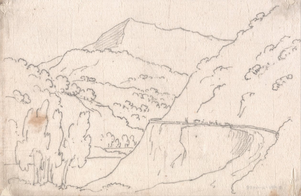 Mellom Tavarnelle og Capriano av John Robert Cozens