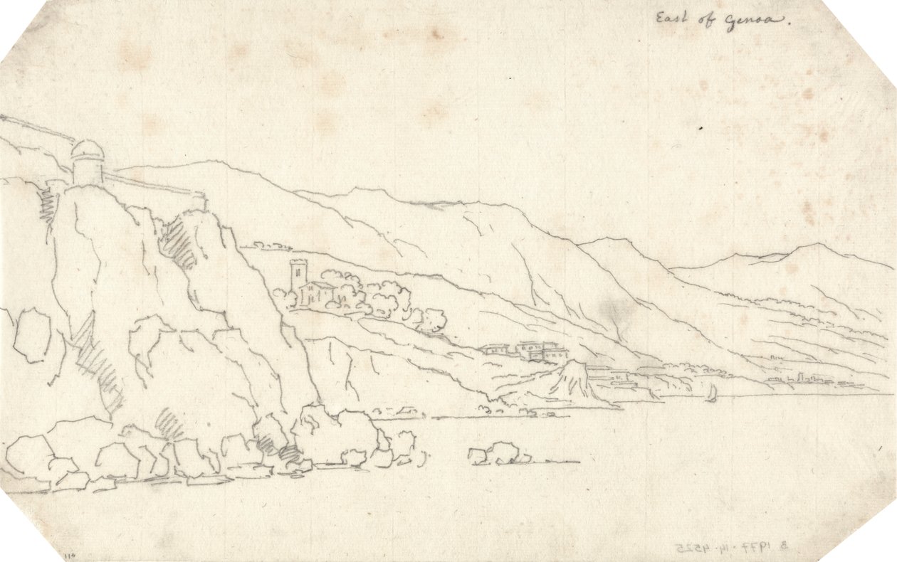 Øst for Genova av John Robert Cozens