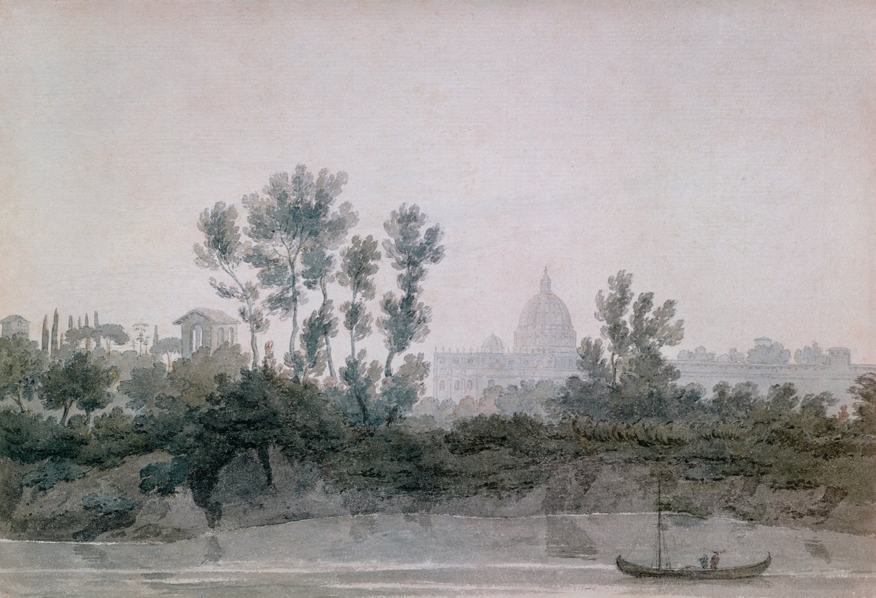 Roma (wc på papir) av John Robert Cozens