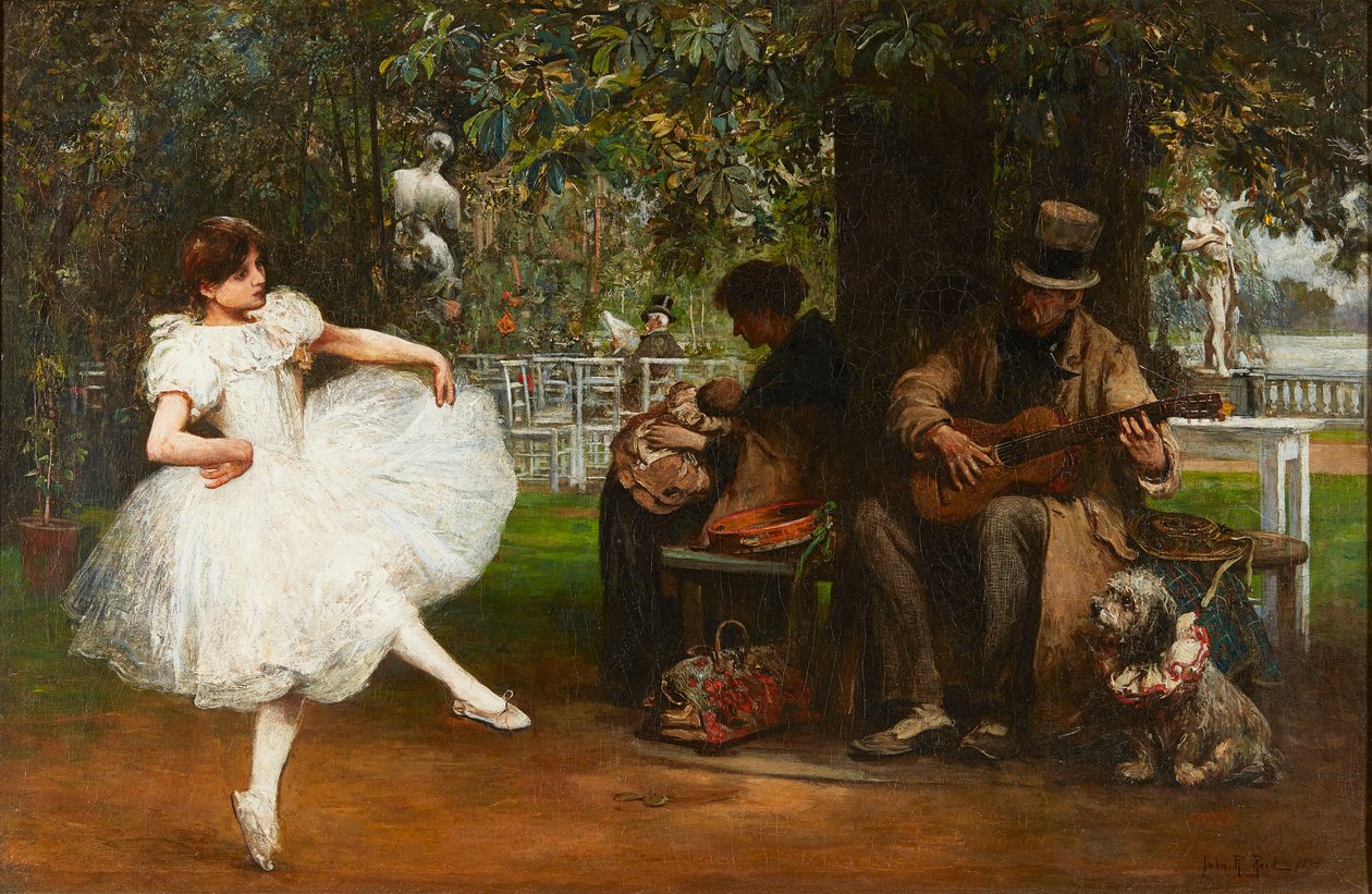 The Old Showman (olje på lerret) av John Robertson Reid