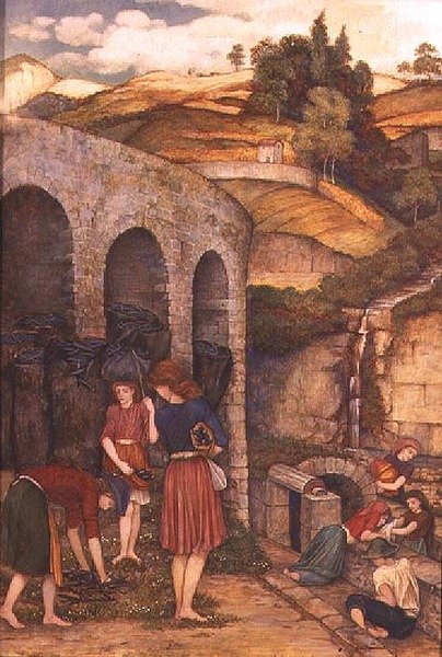 The Charcoal Thieves (tempera) av John Roddam Spencer Stanhope