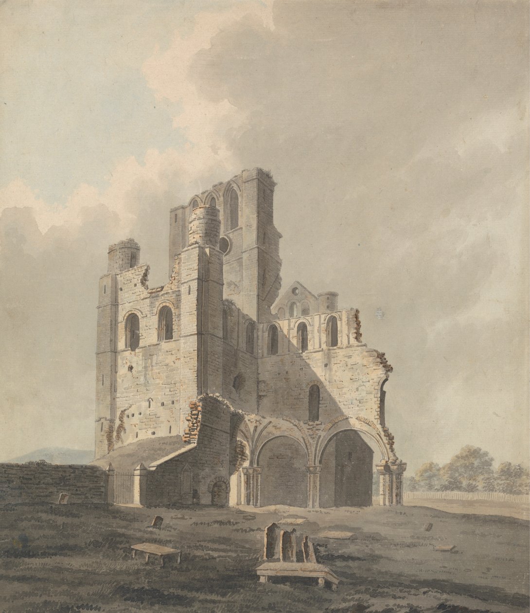 Kelso kloster, Skottland av John Roe of Warwick