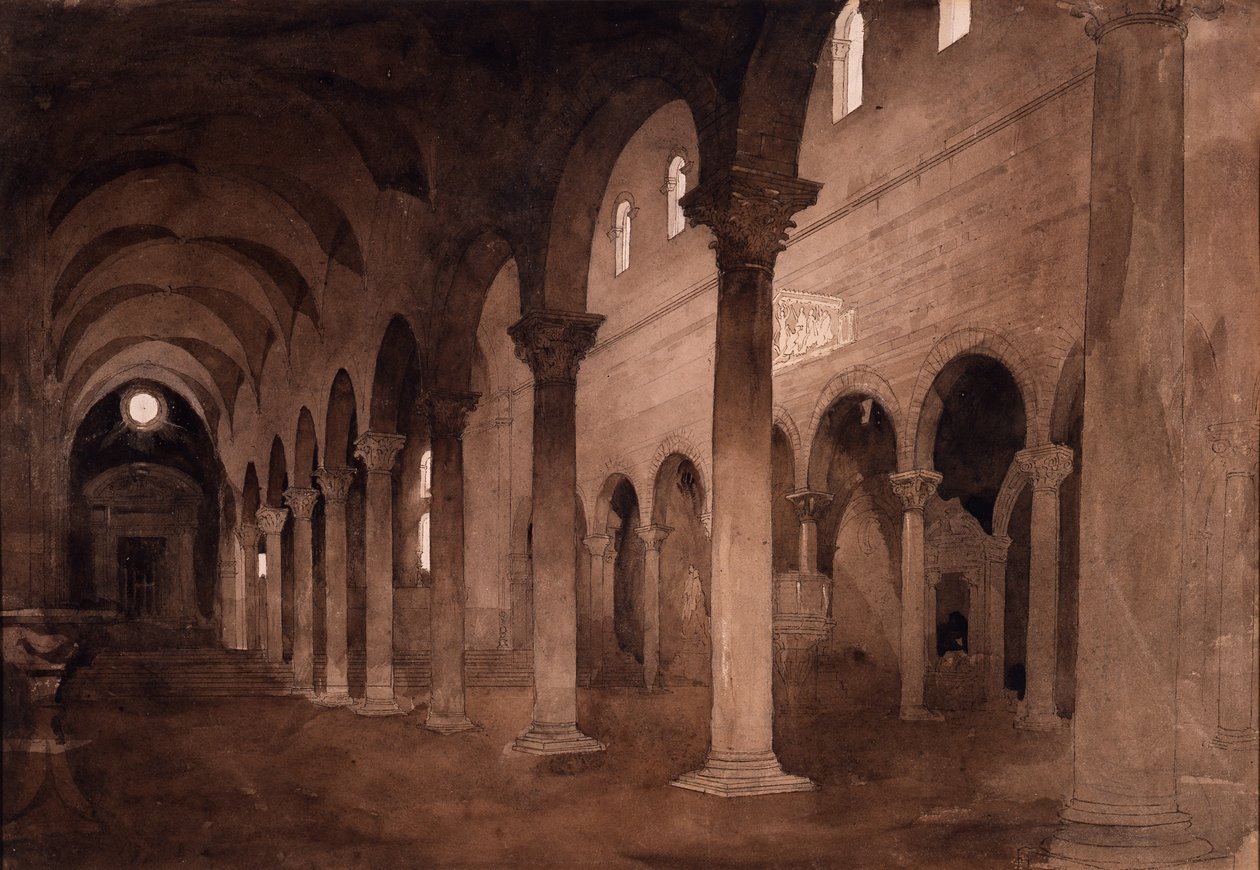 Interiør i San Frediano, Lucca av John Ruskin