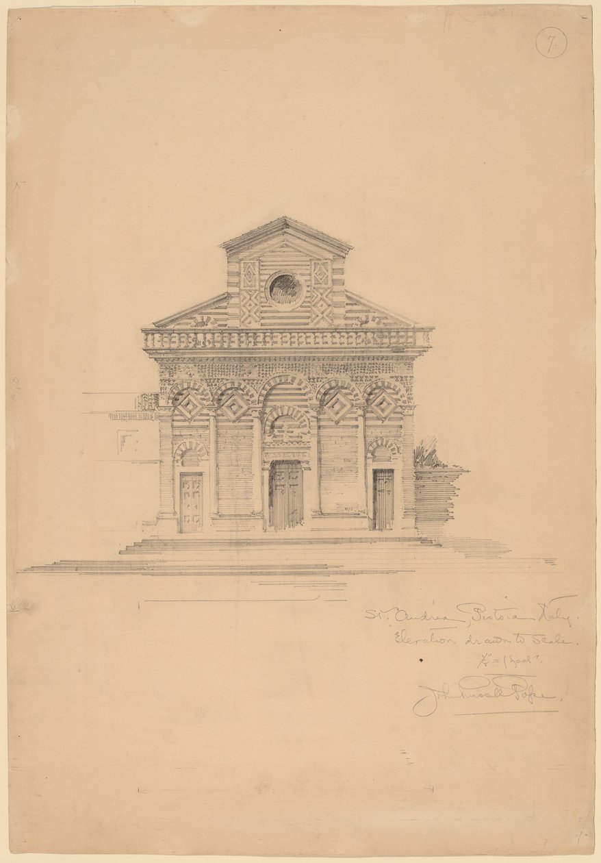 St. Andrea, Pistoia av John Russell Pope