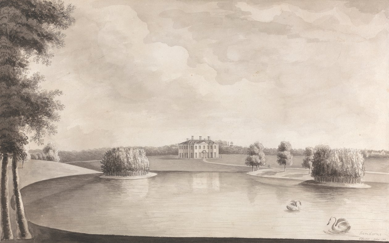 Sundorne Castle, nær Shrewsbury, Shropshire av John Sanders