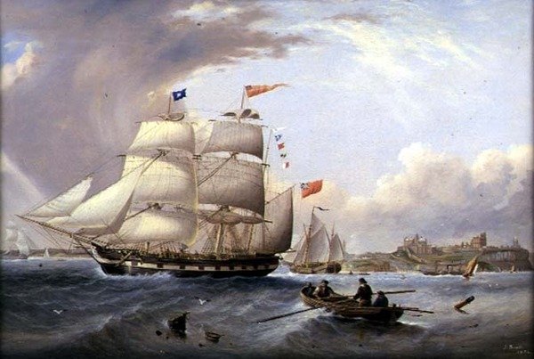 Den "gyldne våren" utenfor Tynemouth av John Scott