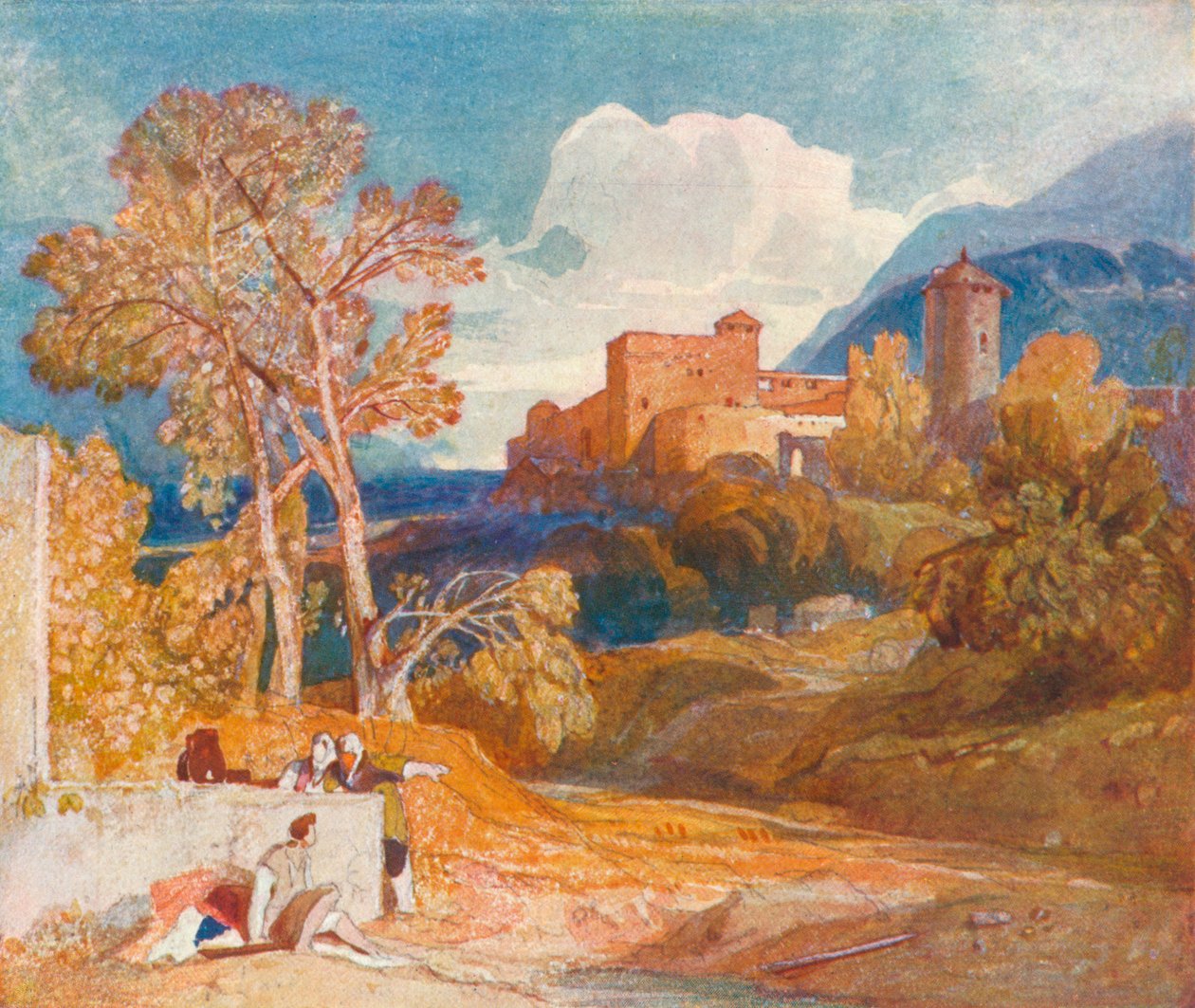 Klassisk landskap, c1832 av John Sell Cotman