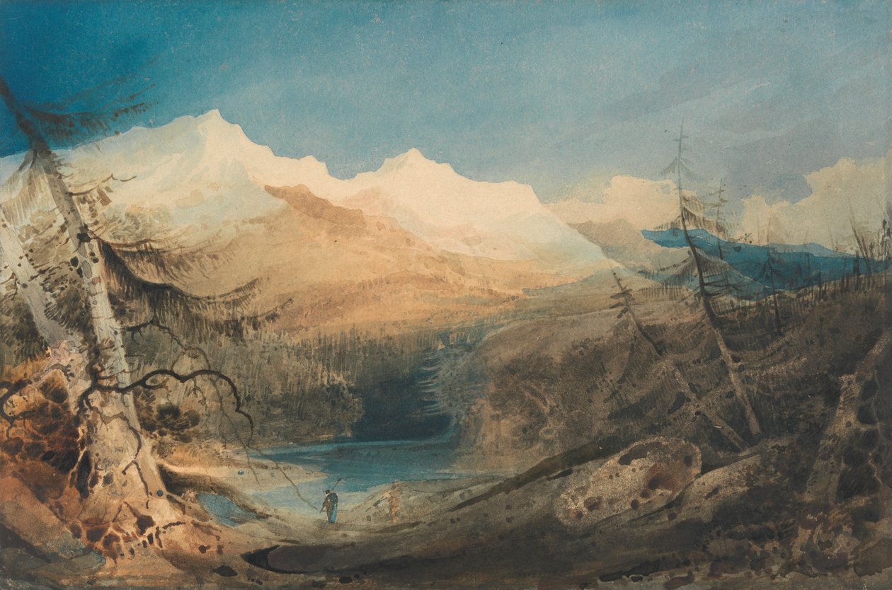 Fjelllandskap, Nord-Wales av John Sell Cotman