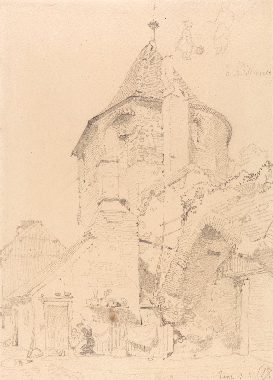 Yarmouth, det nordvestlige tårnet av John Sell Cotman