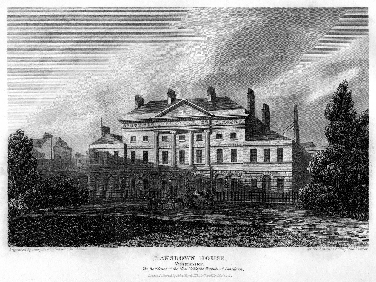Lansdowne House, Westminster, London, 1815. av John Shury