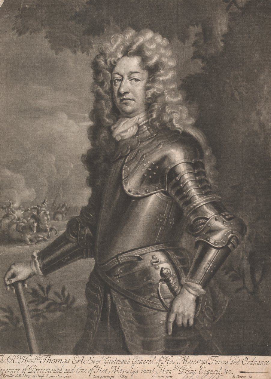 Sir Thomas Erle Esqr. av John Simon