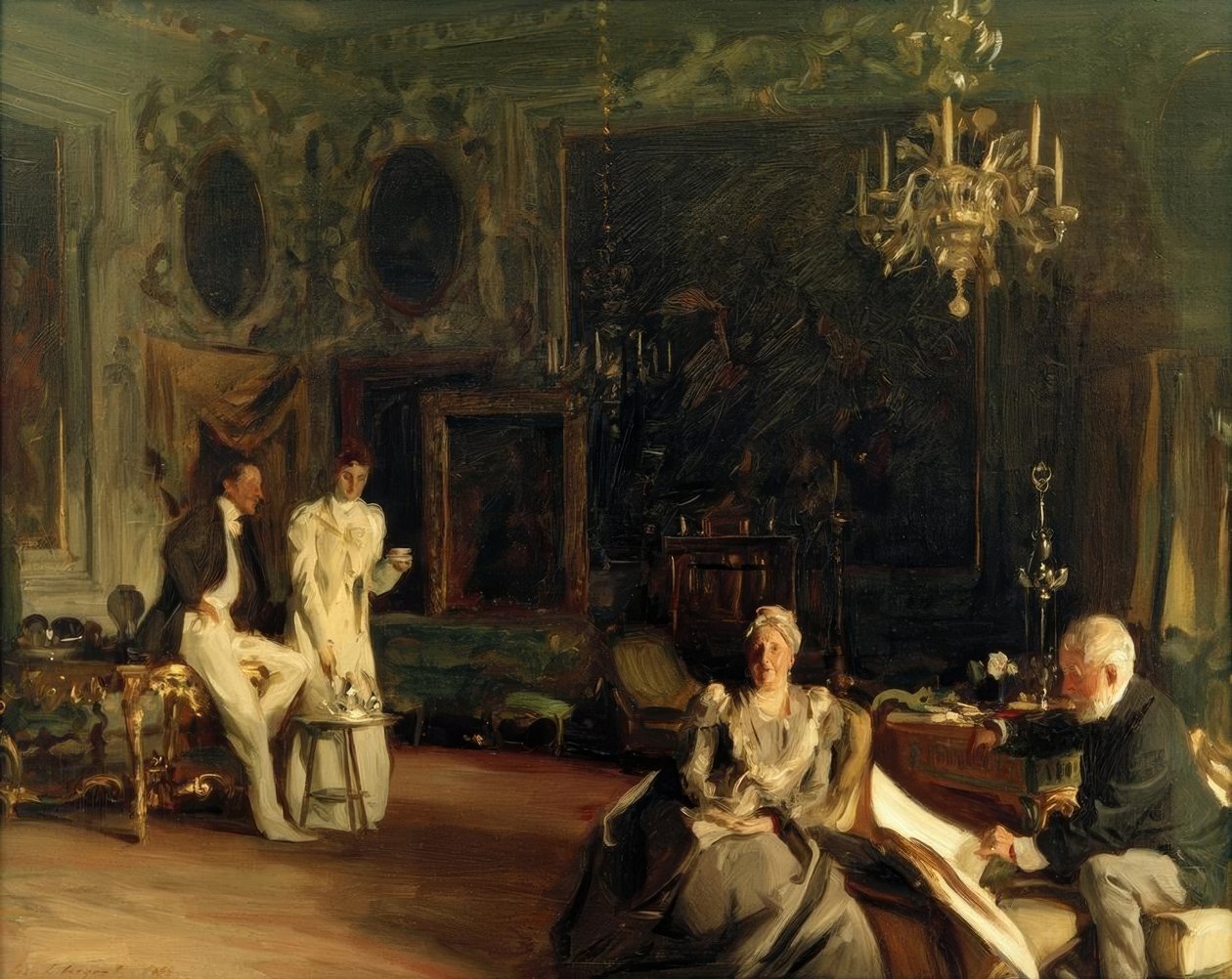 Et interiør i Venezia av John Singer Sargent