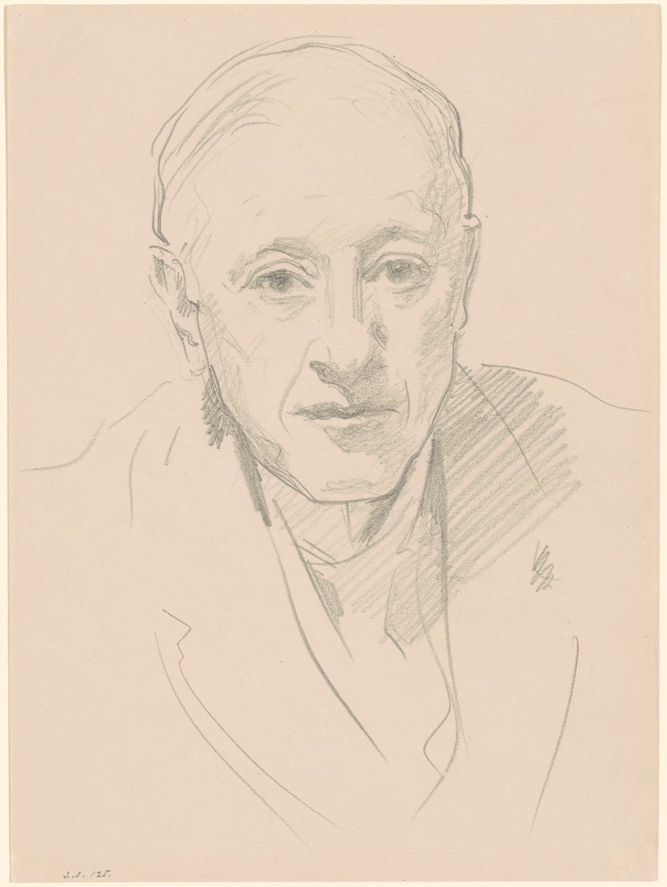 Byste av en mann, 1880-1905. av John Singer Sargent