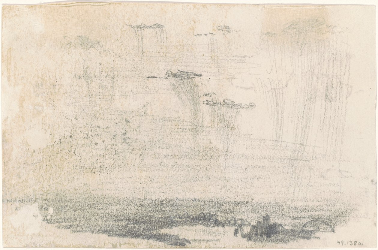 Skyer [verso] av John Singer Sargent