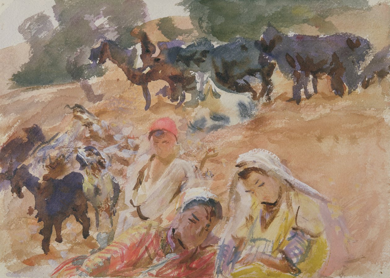 Geitegjeter (wc på papir) av John Singer Sargent