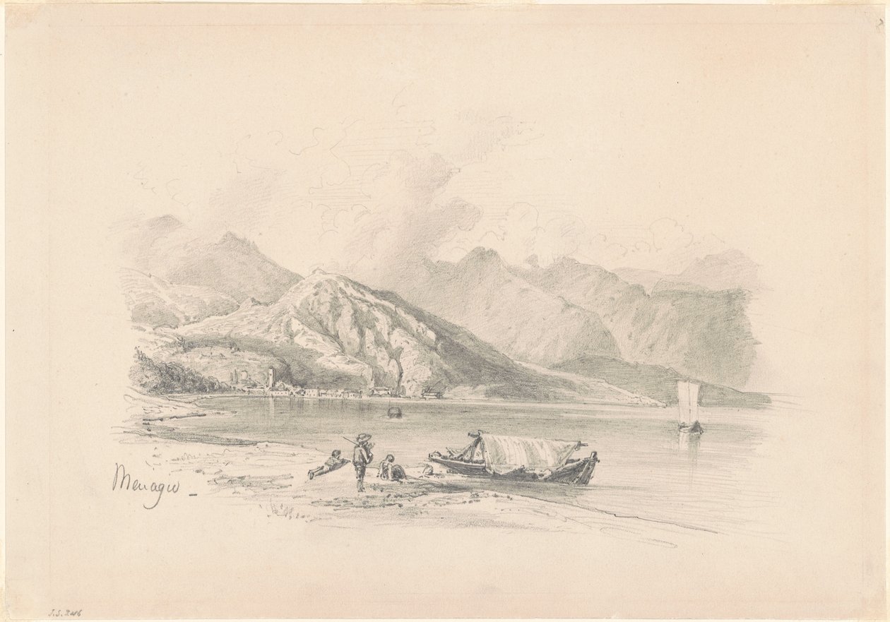 Lake Shore, Menaggio [recto] av John Singer Sargent