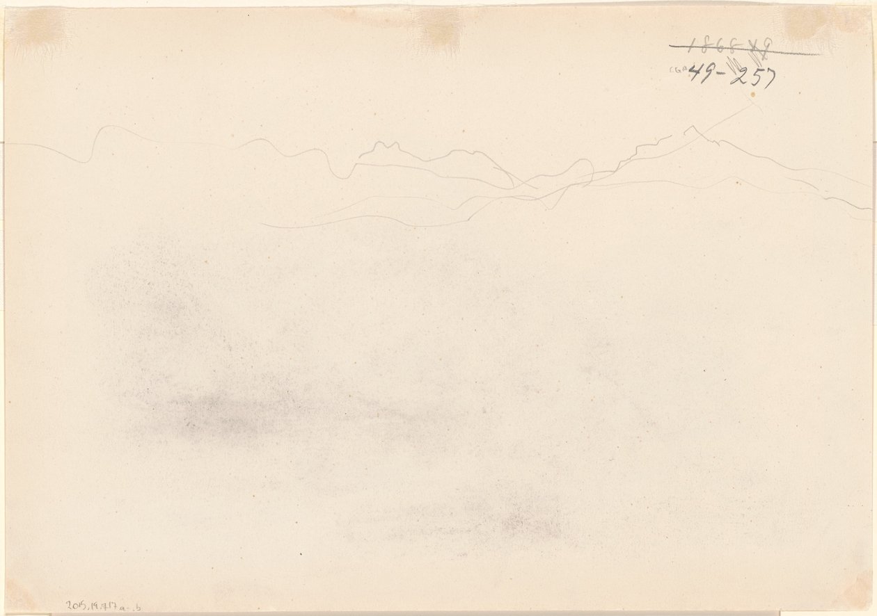 Fjell [verso], 1869. av John Singer Sargent