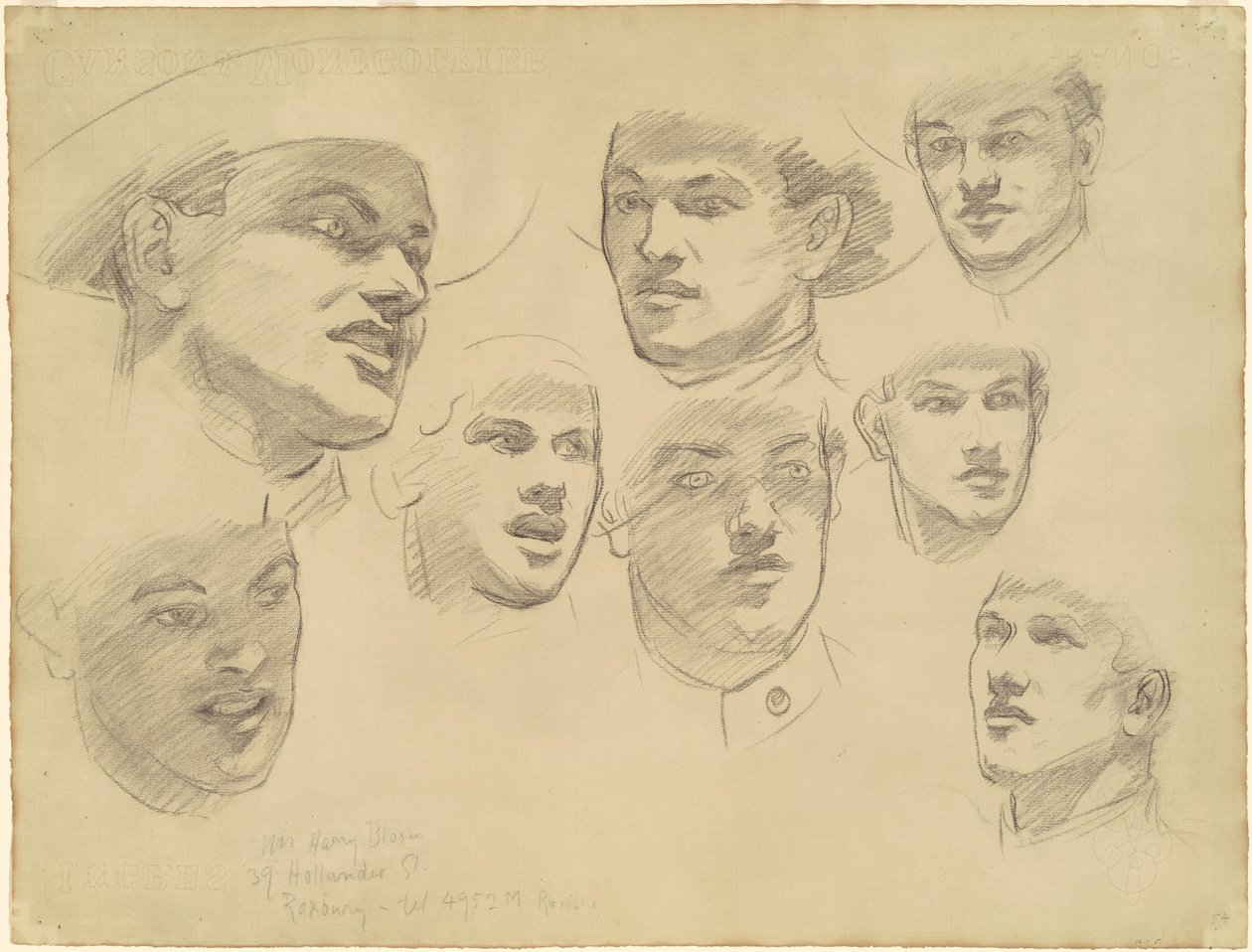 Studier for "Entering the War" av John Singer Sargent