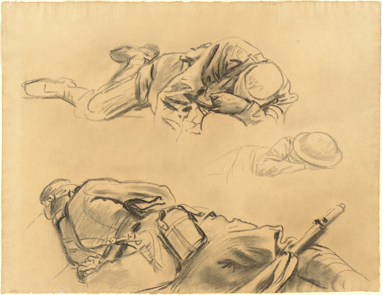 Studier for "Gassed" av John Singer Sargent