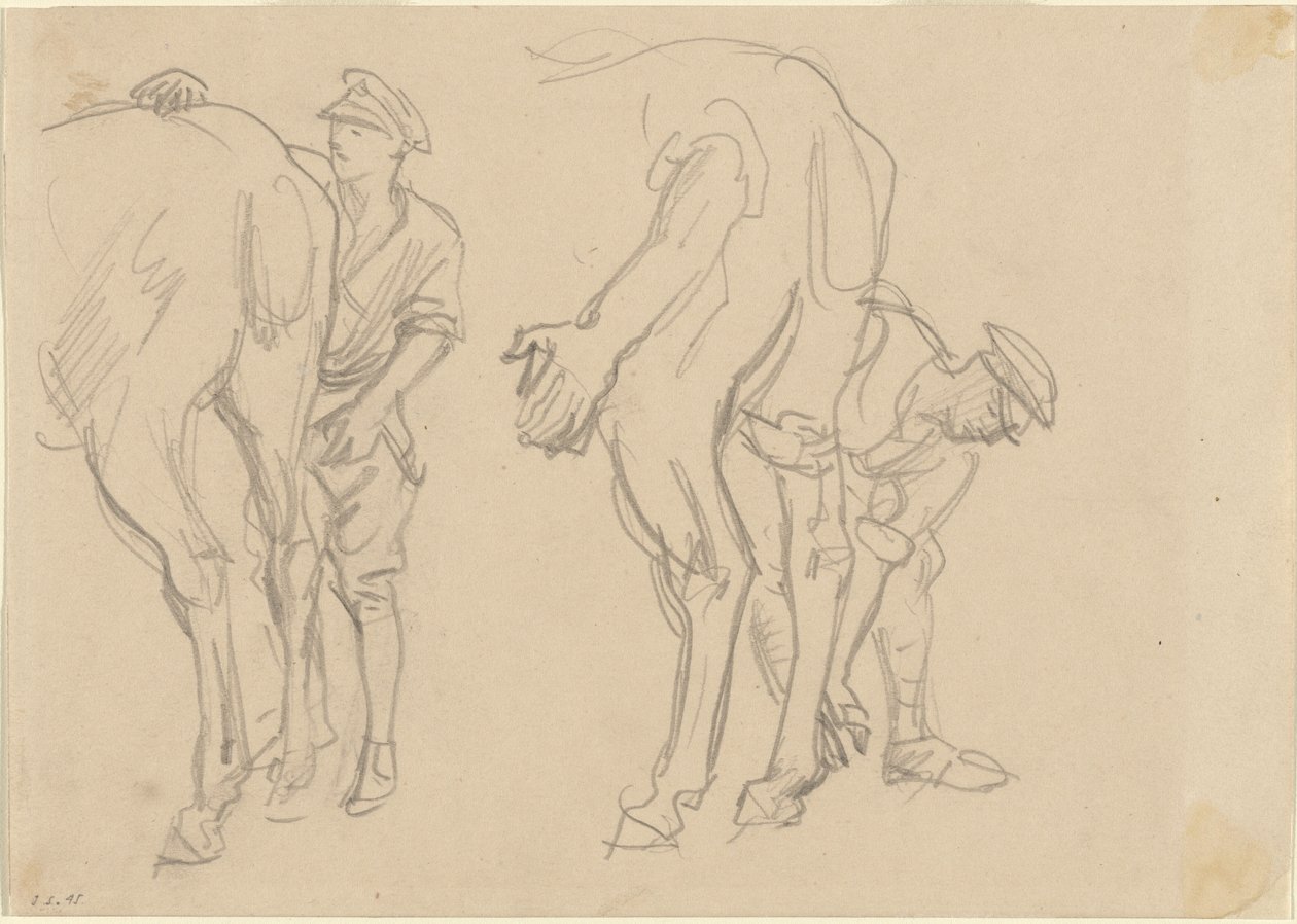 Studier for Scots Grey, 1918. av John Singer Sargent