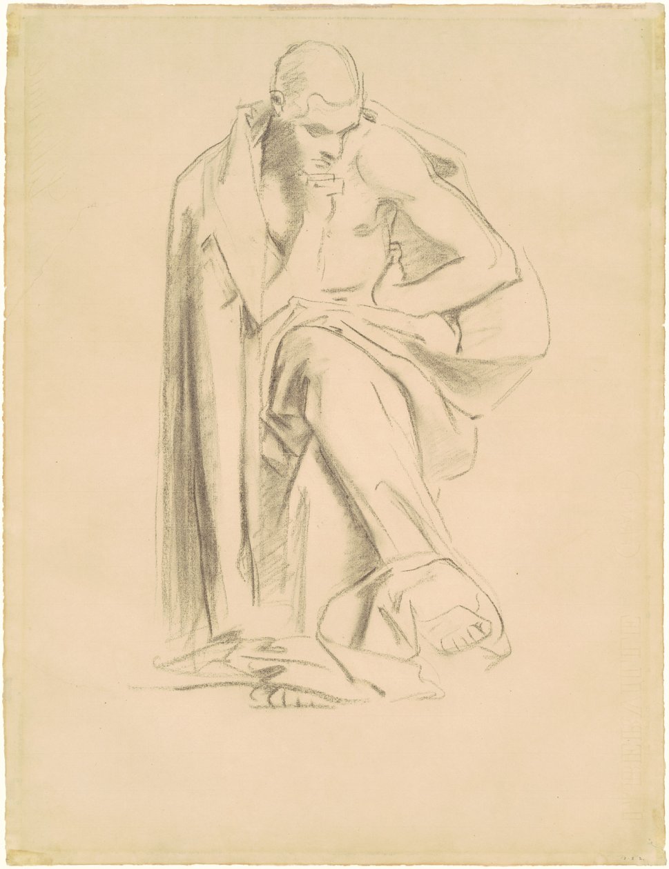 Studie for filosofi, 1922-1925. av John Singer Sargent
