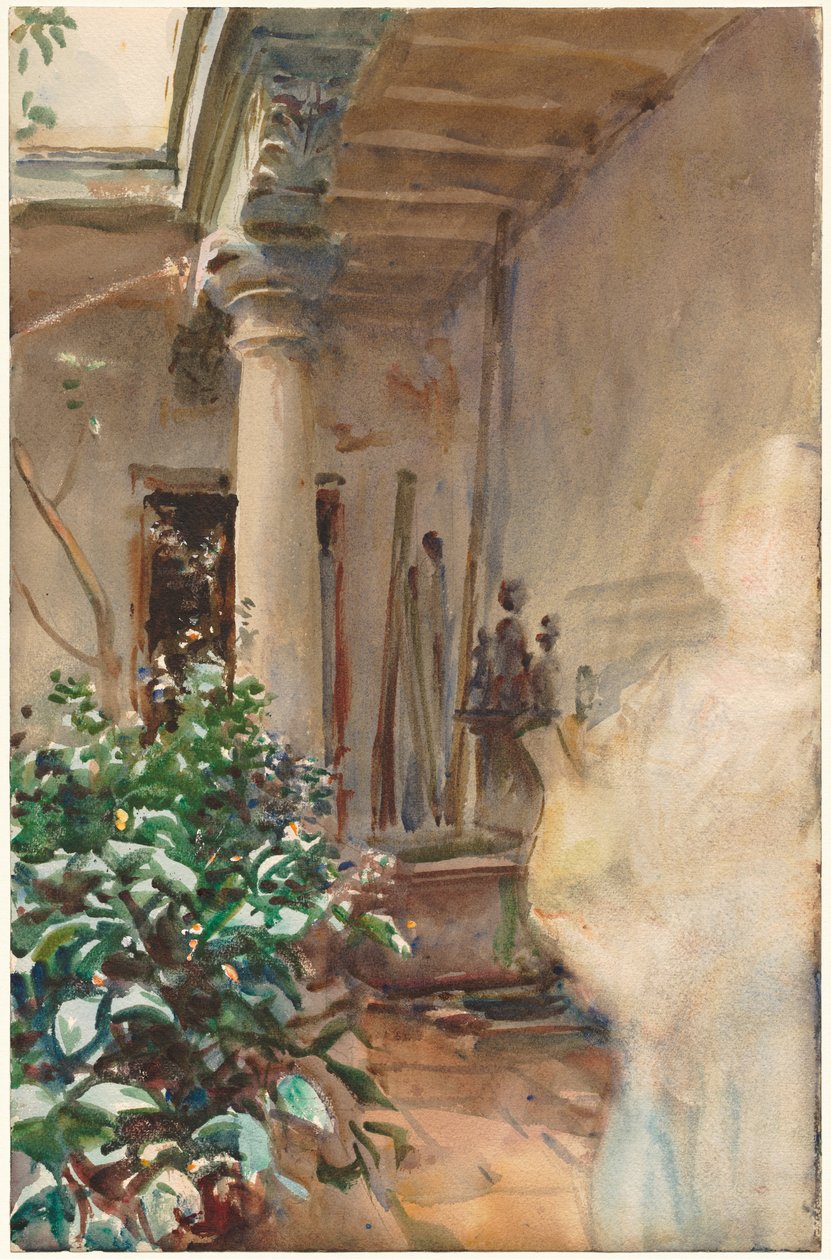 The Patio, 1908. av John Singer Sargent
