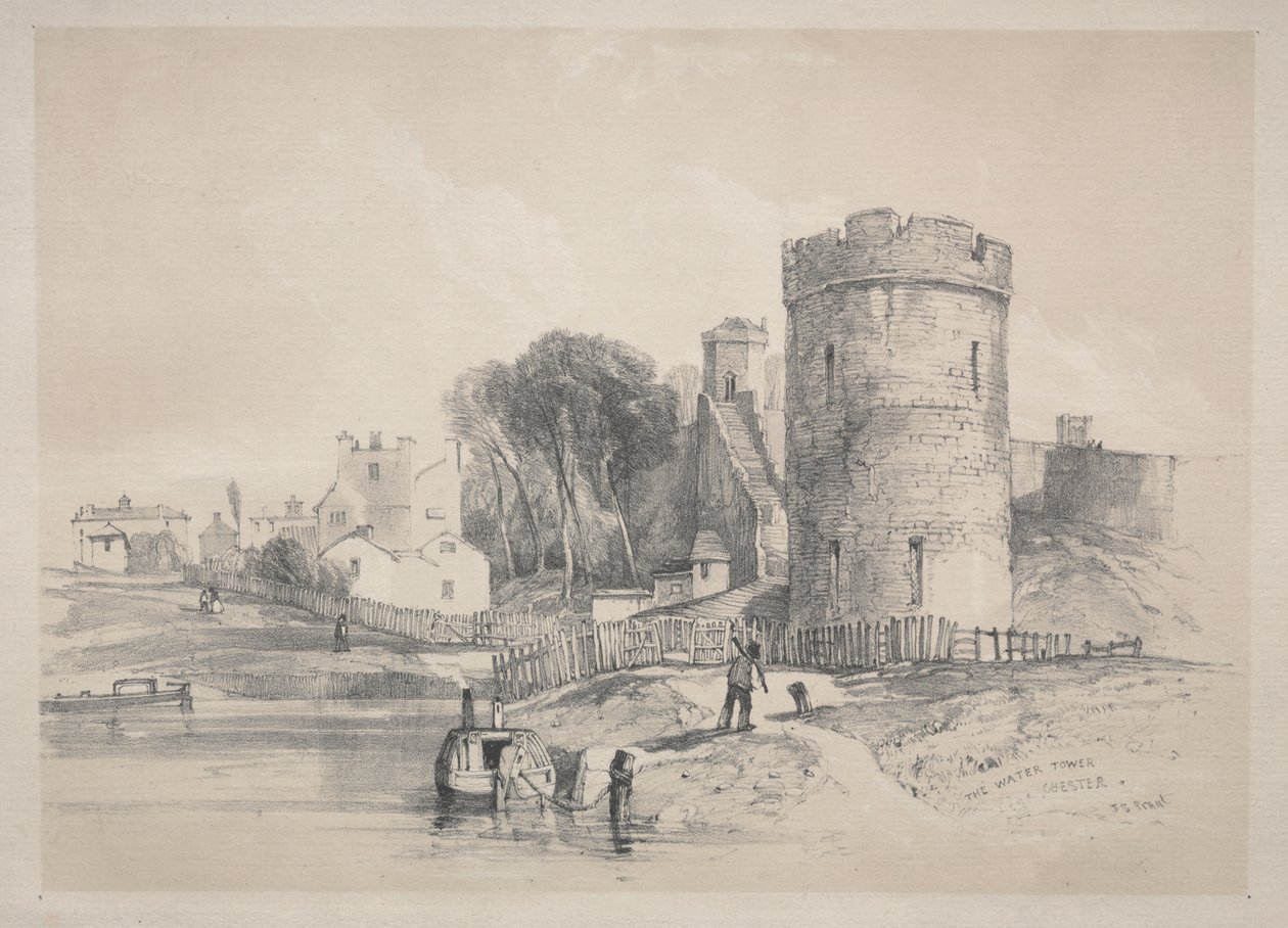 Vanntårnet, Chester av John Skinner Prout