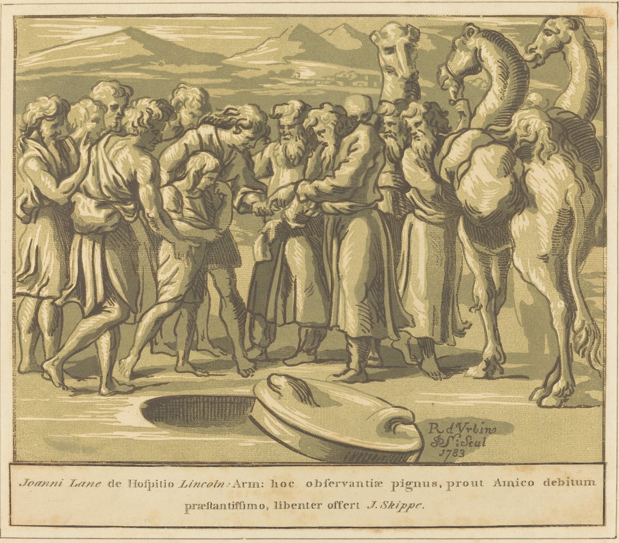 Joseph solgt til slaveri av John Skippe after Raphael