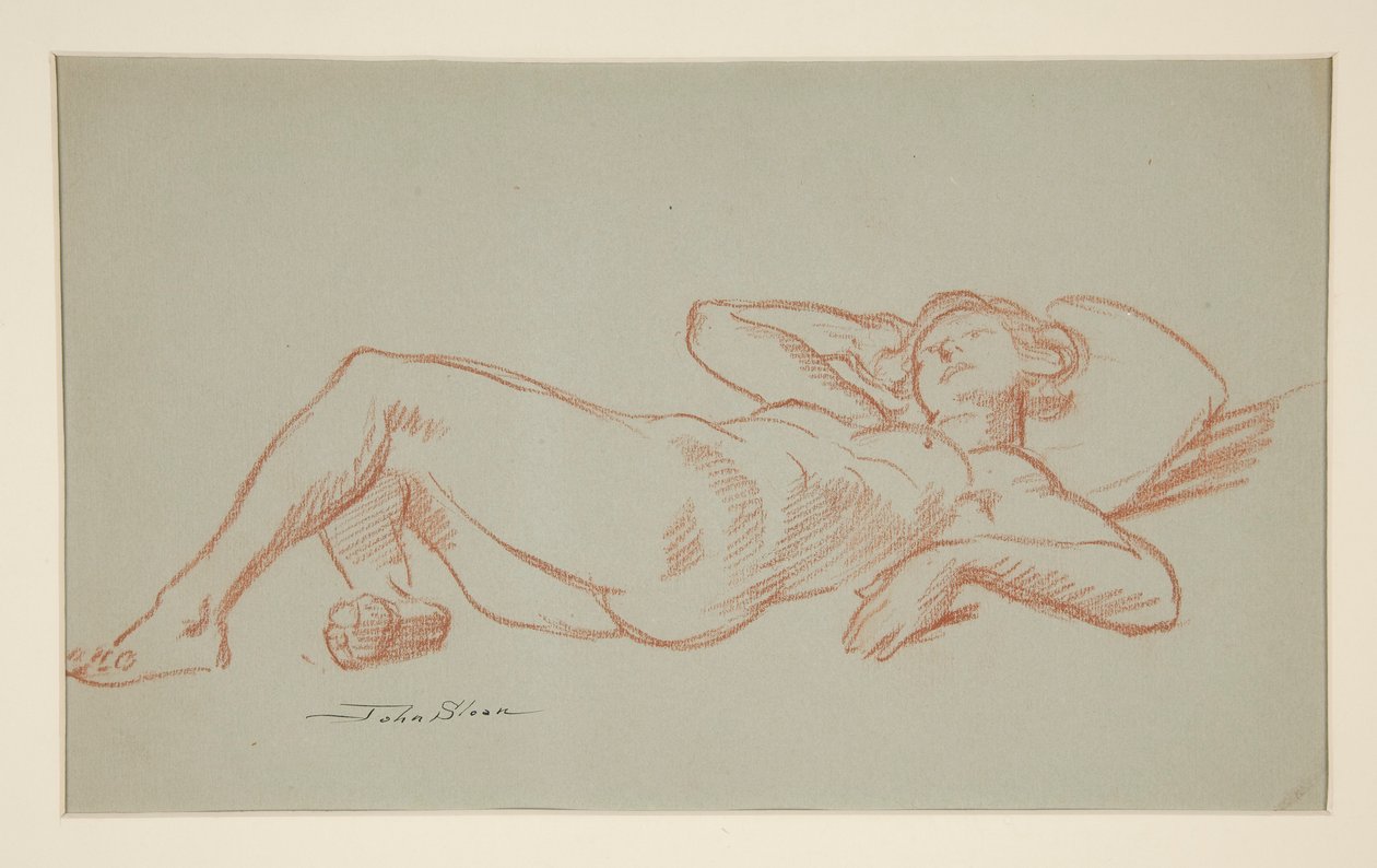 Modell hviler av John French Sloan