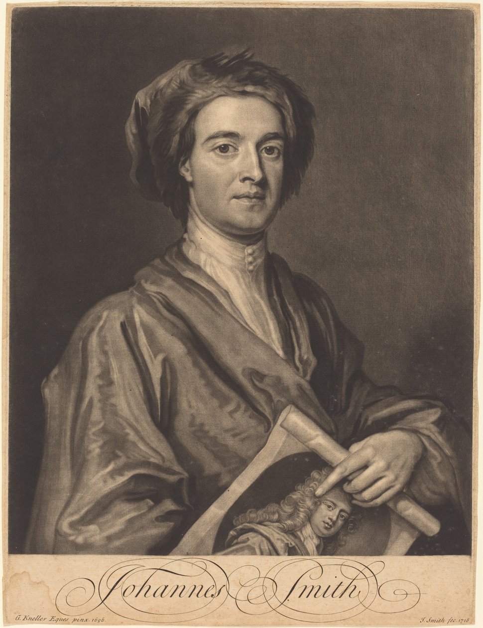 John Smith av John Smith after Sir Godfrey Kneller