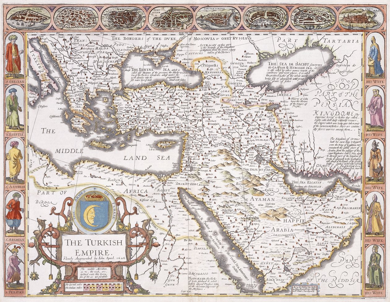 Det tyrkiske riket, 1626 av John Speed