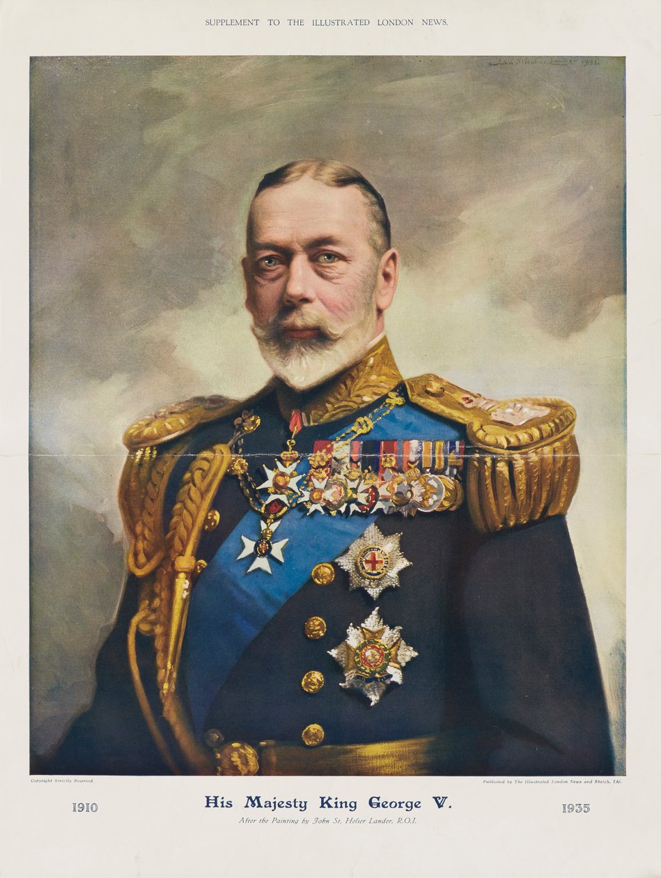 Kong George V av John St. Helier (after) Lander