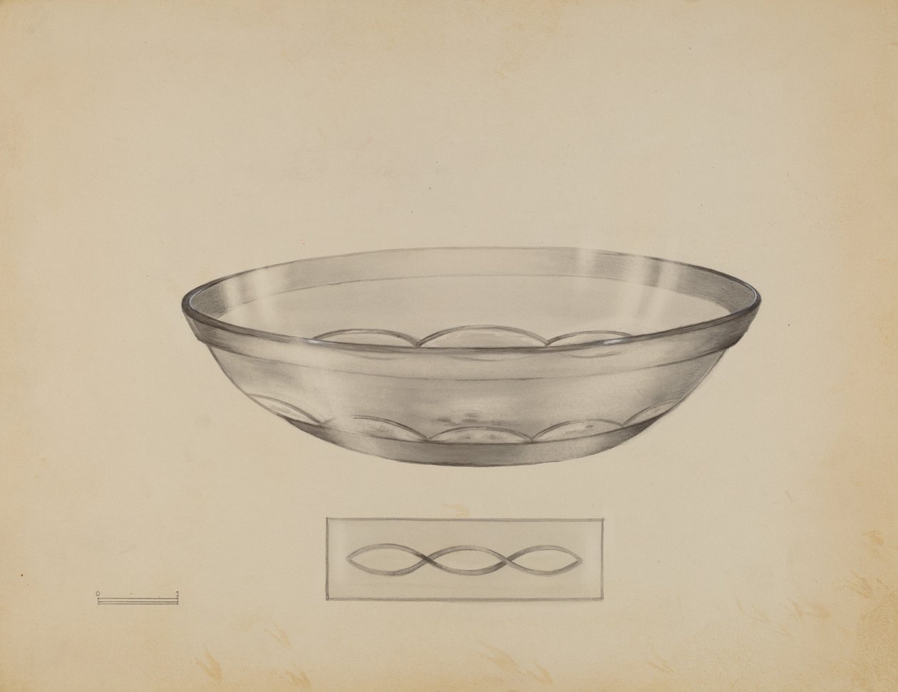 Grunn tallerken, ca. 1936. av John Tarantino