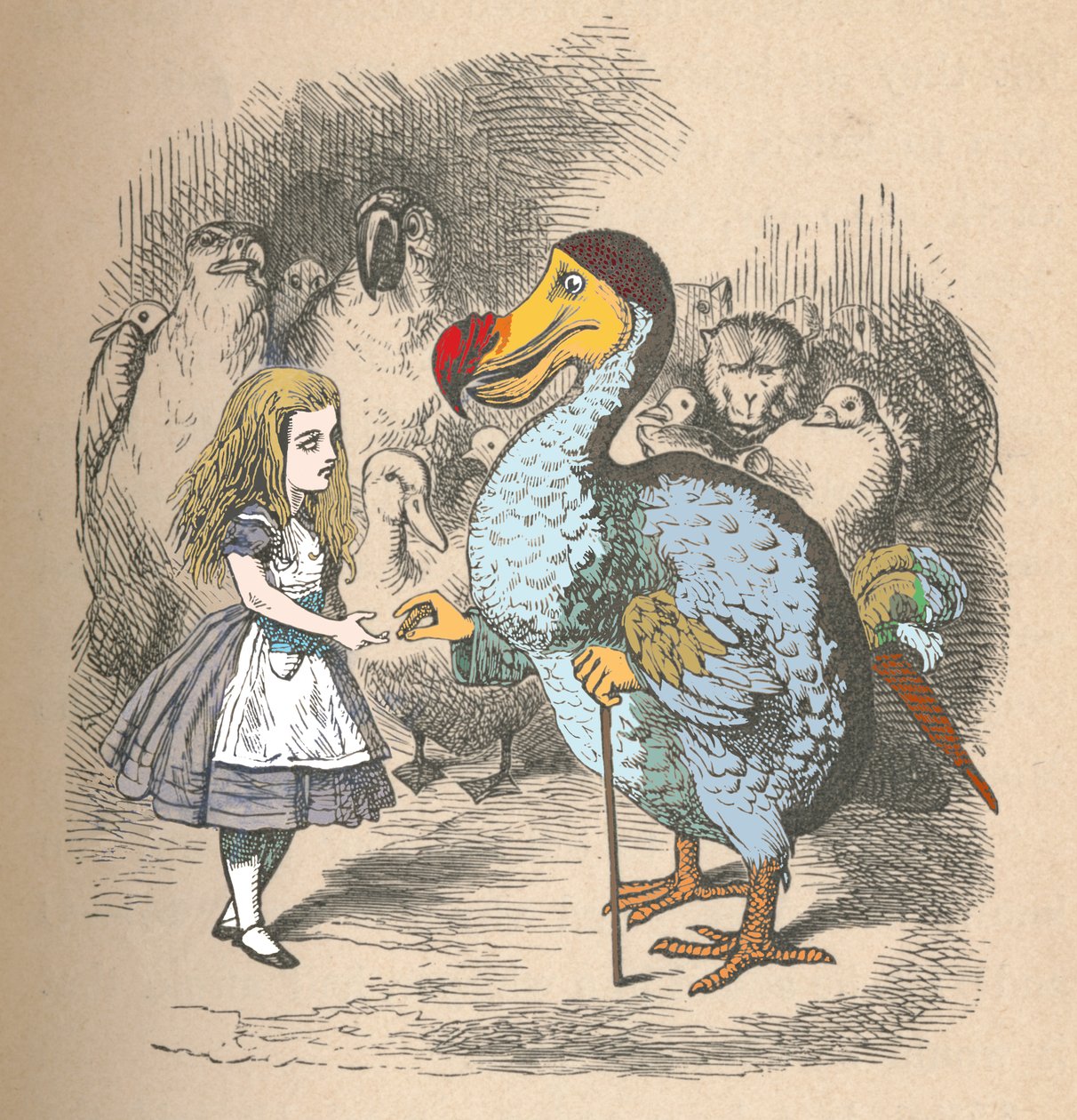 Alice and the Dodo, 1889 av John Tenniel