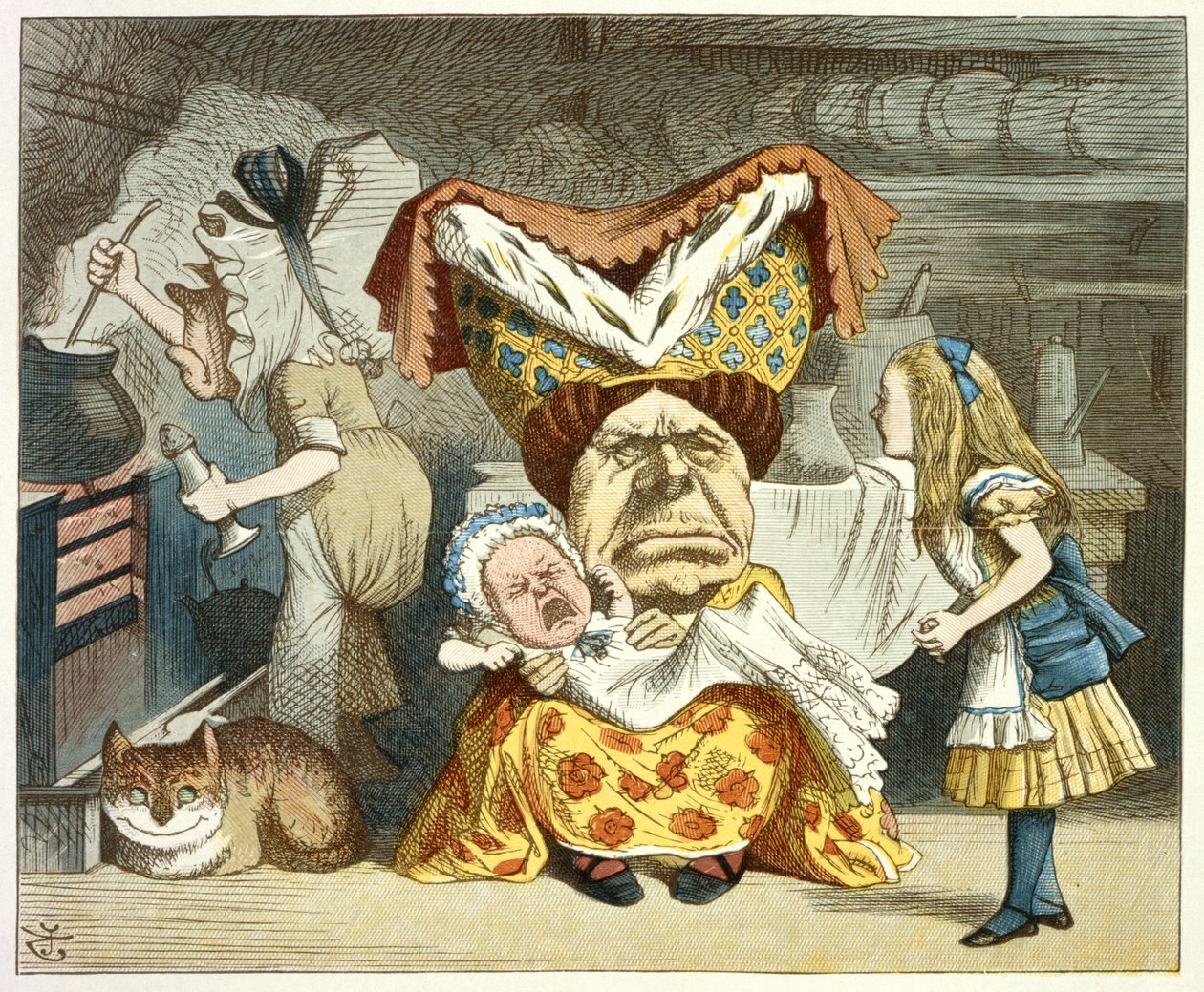 Alice og hertuginnen av John Tenniel