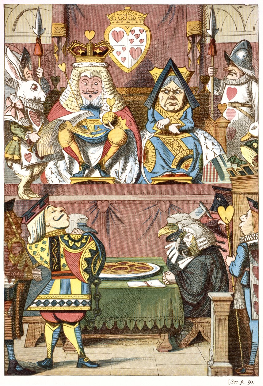Inspiserer tertene av John Tenniel