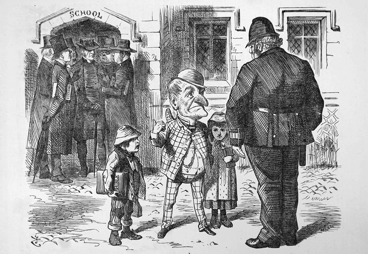 Mr Punch appellerer til John Bull. av John Tenniel