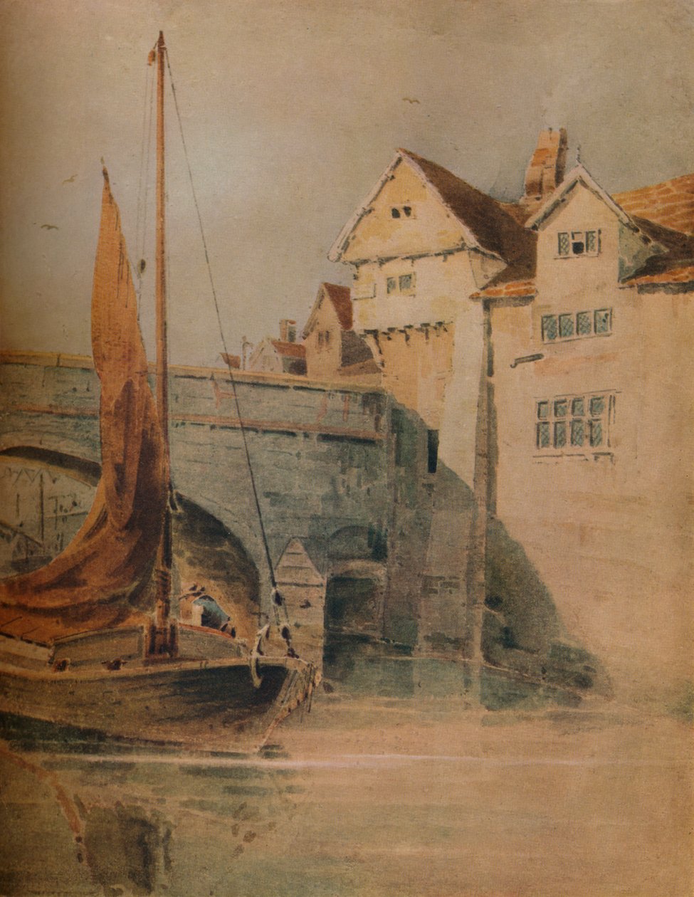 Fye Bridge, Norwich, c1835, 1938 av John Thirtle