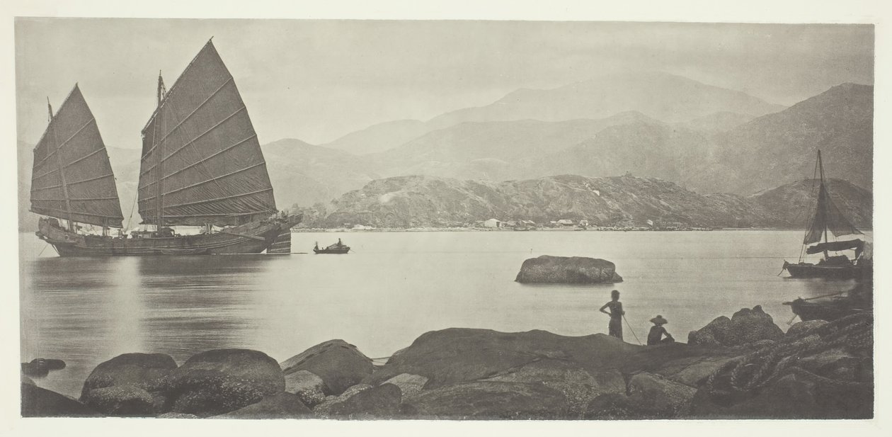 A Canton Trading Junk, ca. 1868. av John Thomson