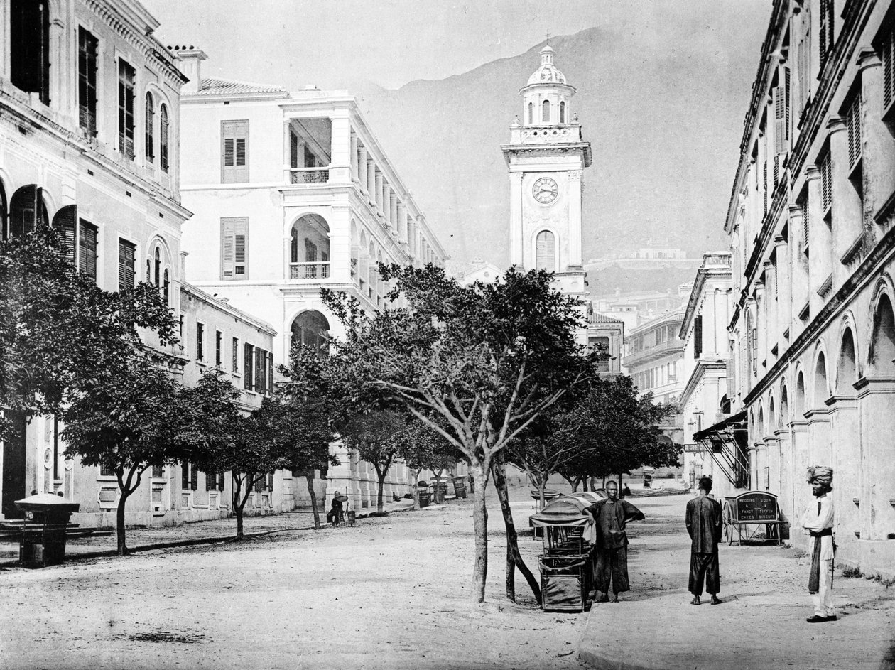 Pedder Street Clock Tower, Hong Kong, ca. 1868-71 av John Thomson