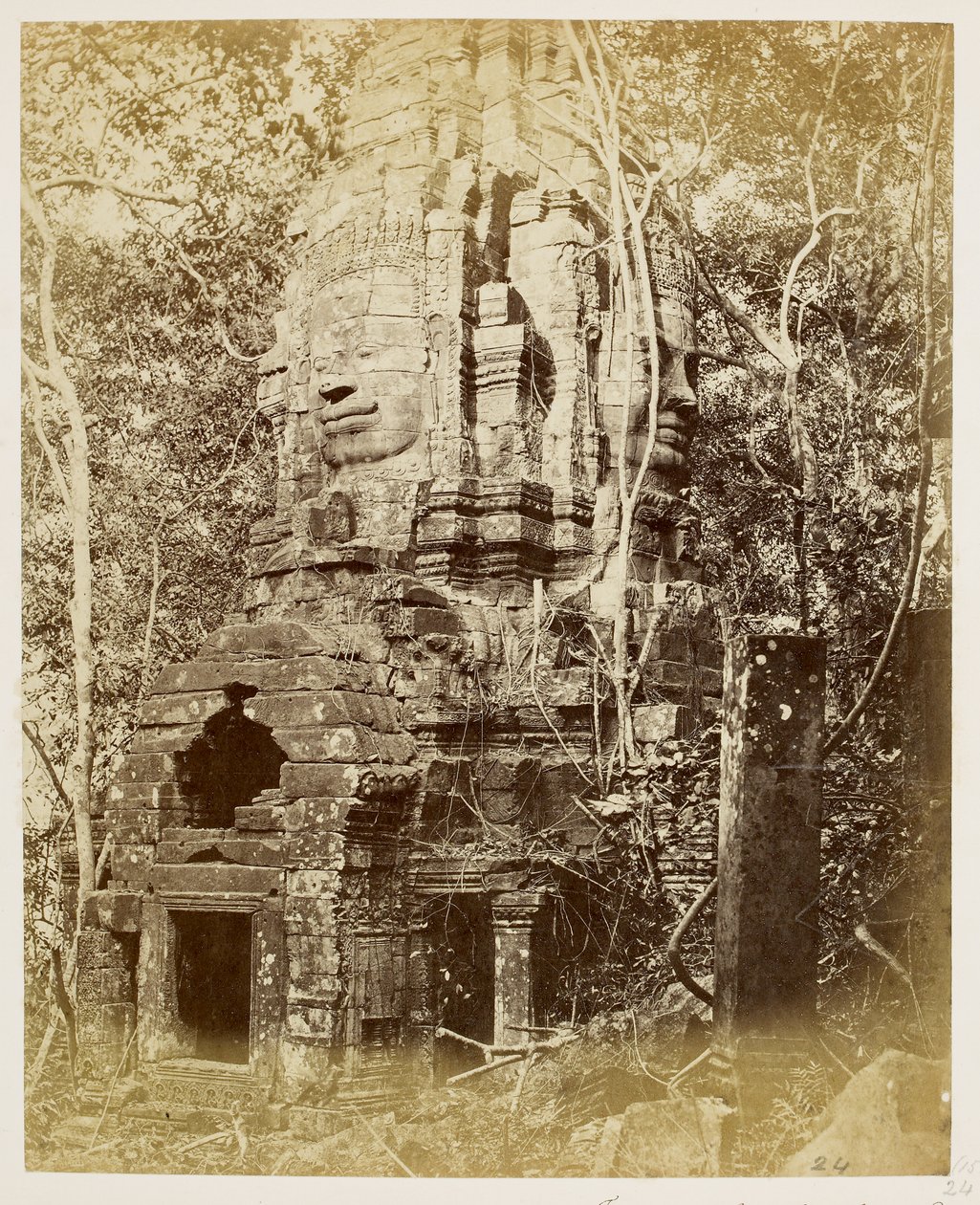 Bayon-tempelet, Angkor Thom av John Thomson