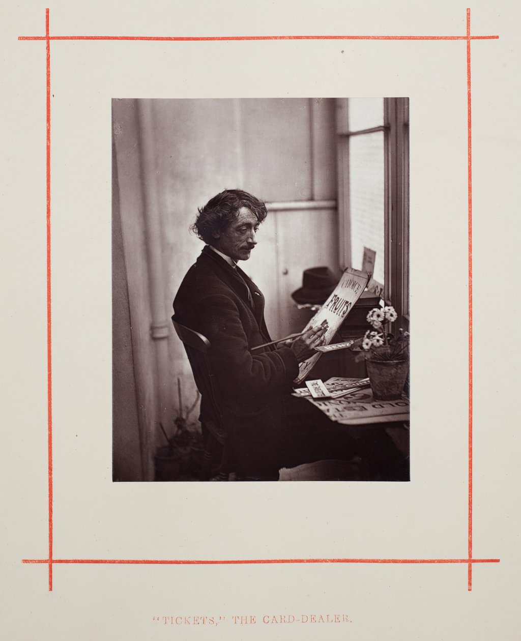 Billetter til korthandleren, 1877. av John Thomson