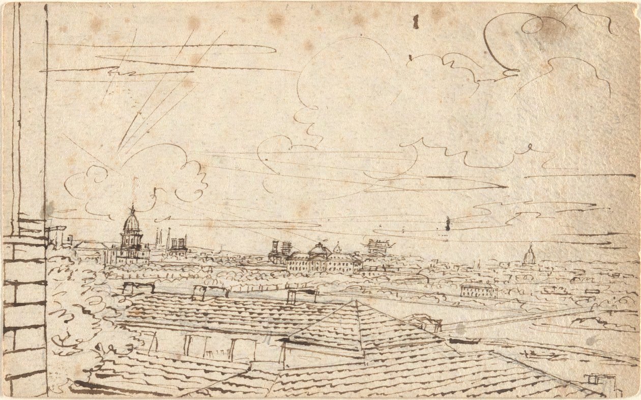 Utsikt over Paris av John Trumbull