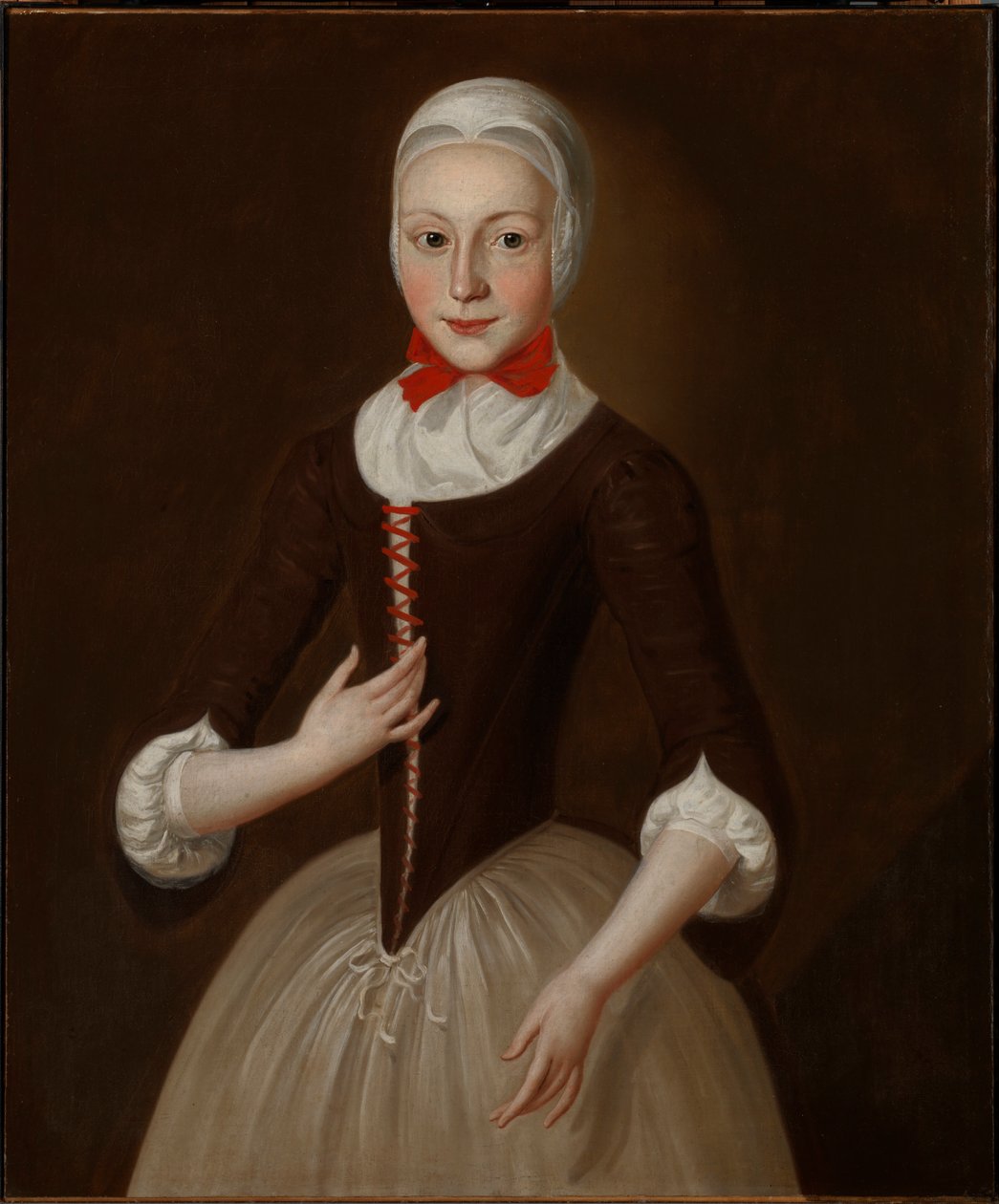 Ung moravisk jente, ca. 1755-1760. av John Valentine Haidt