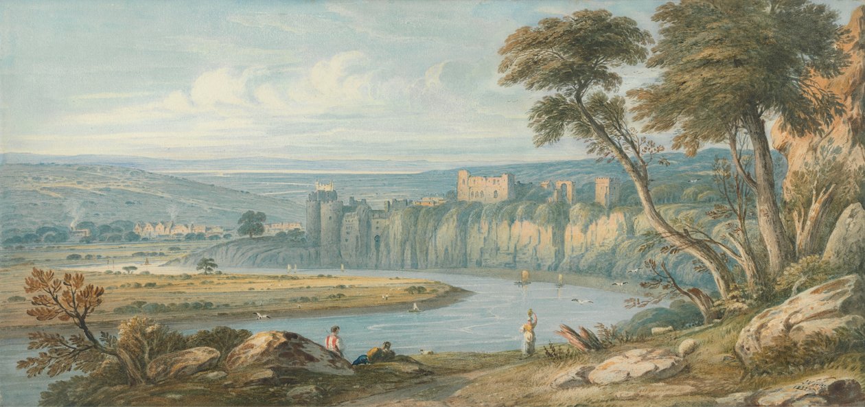 Chepstow Castle av John Varley