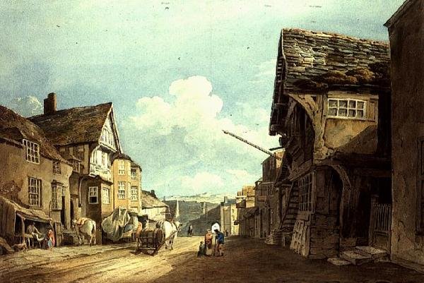 Ser nedover High Street, Conway av John Varley