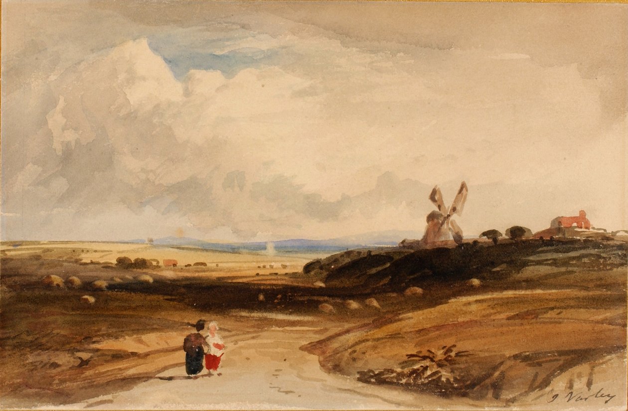 Small Landscape Dutch, tidlig på 1800-tallet. av John Varley I