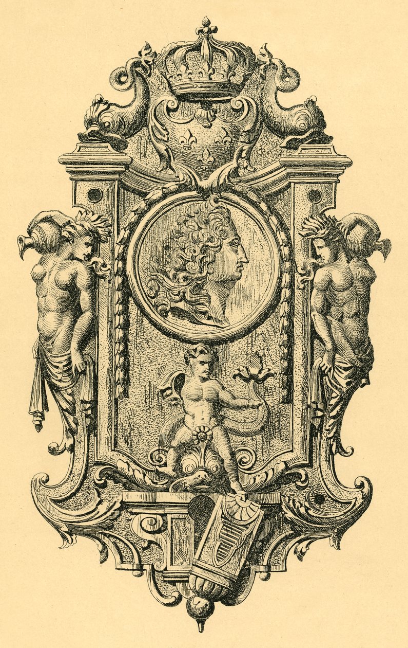 Nøkkelplate i stål, tidlig på 1700-tallet, 1881. av John Watkins